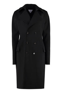 Bottega Veneta Double-Breasted Wool Coat