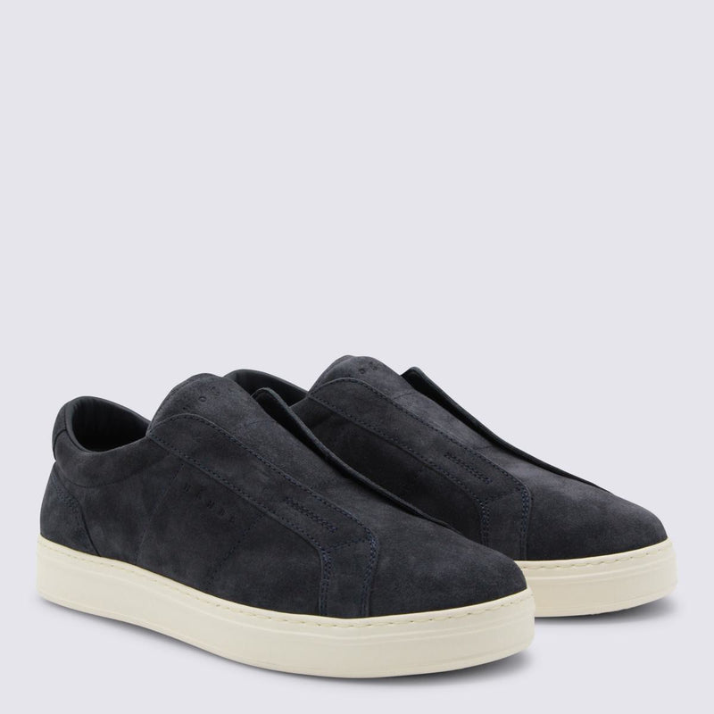 Hogan Navy Leather Sneakers