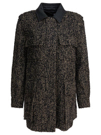 Max Mara Tweed Wool Coat