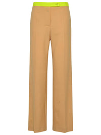 Off-White Beige Wool Blend Active Pants