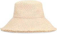 Moncler Raffia Wide Brim Hat