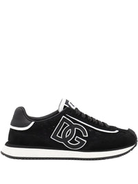 Dolce & Gabbana Dg Cushion Lace-Detailed Suede Sneakers Shoes