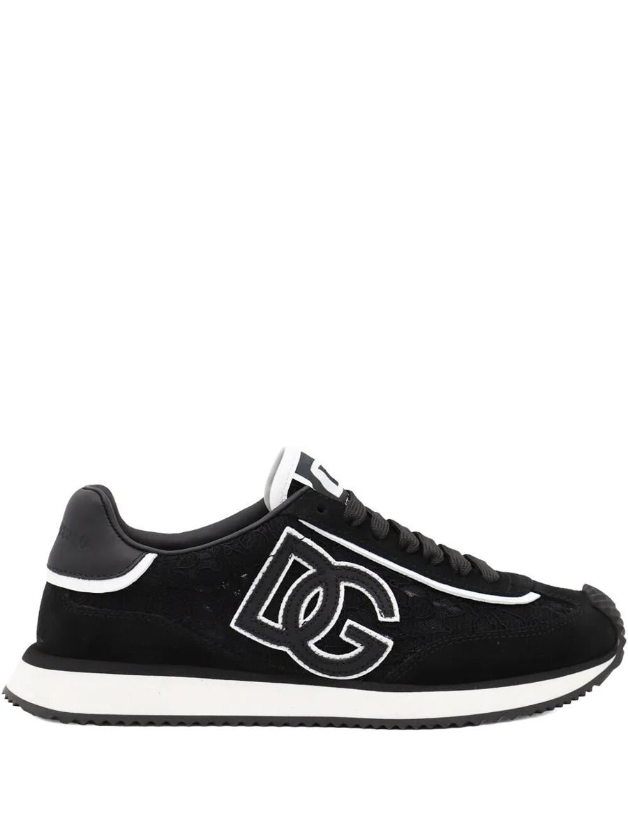 Dolce & Gabbana Dg Cushion Lace-Detailed Suede Sneakers Shoes