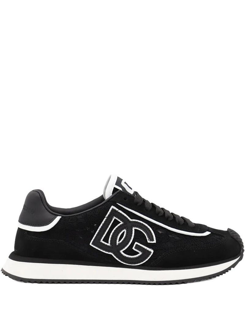 Dolce & Gabbana Dg Cushion Lace-Detailed Suede Sneakers Shoes