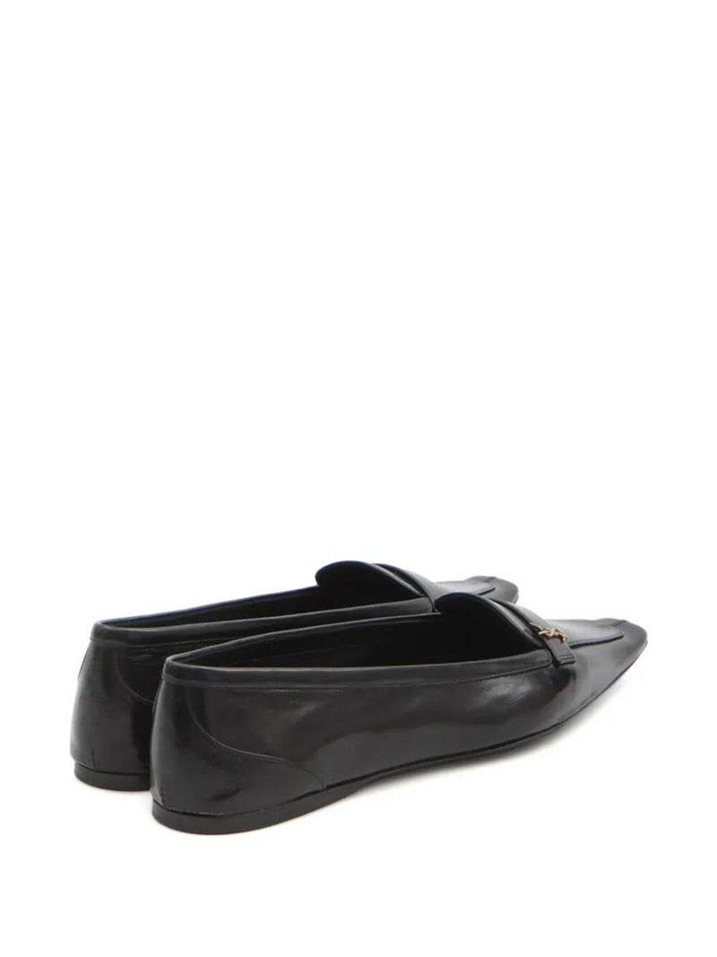 Saint Laurent Smooth Leather Poppy Ballerinas Shoes