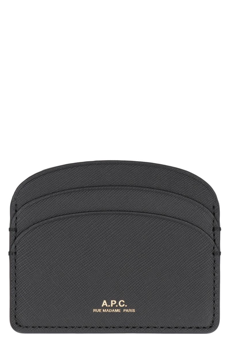 A.P.C. Demi Lune Leather Card Holder