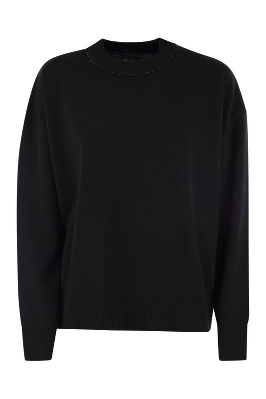 Fabiana Filippi Crew-Neck Sweater With Sequins