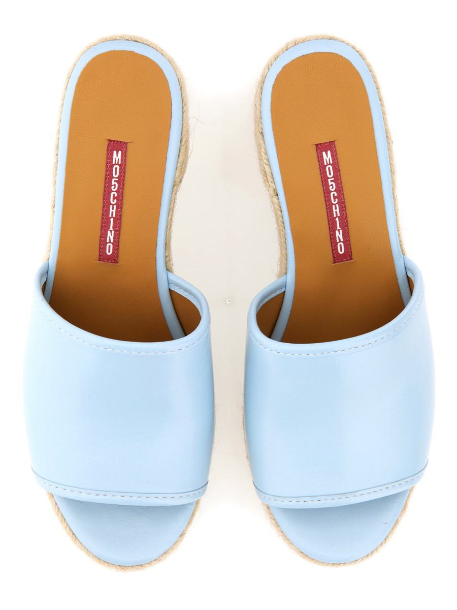 Moschino Jeans Denim Footbed