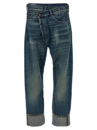 R13 'Cuffed Crossover' Jeans