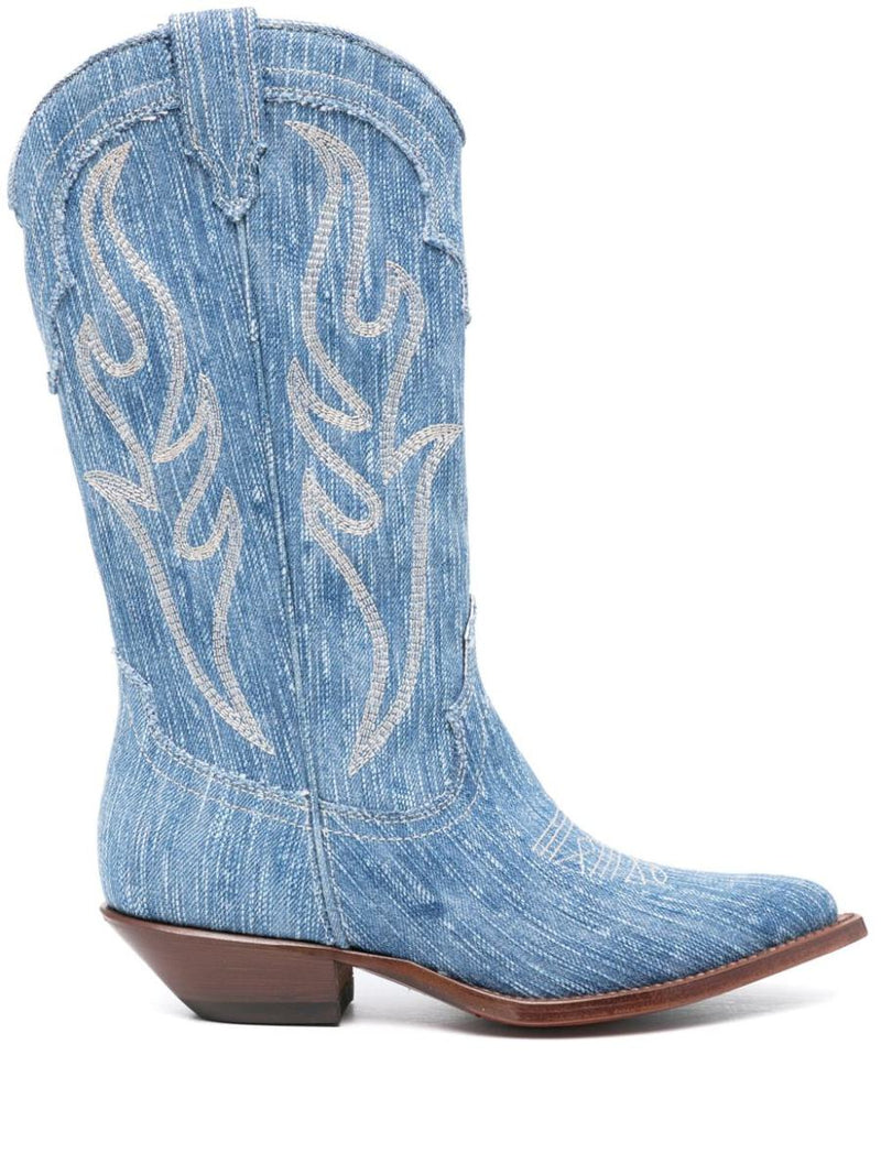 Sonora Denim Texan Boots