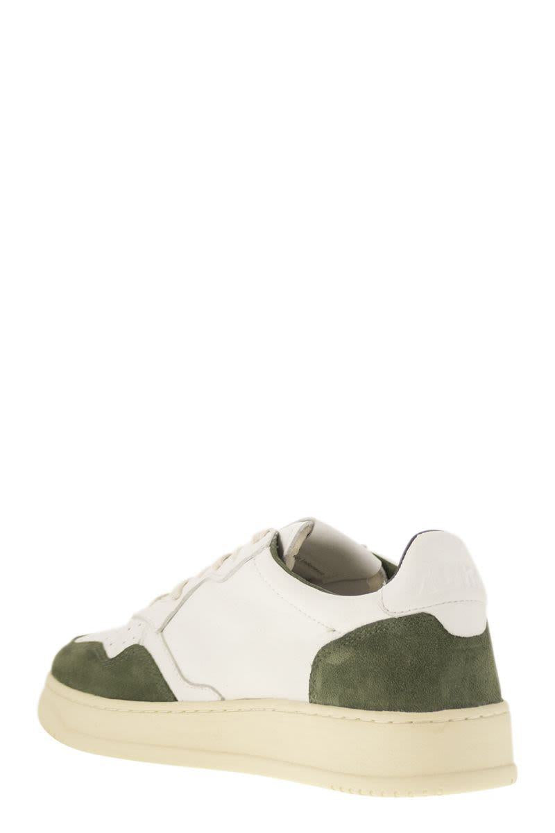 Autry Medalist Low - Sneakers In Goatskin And Suede