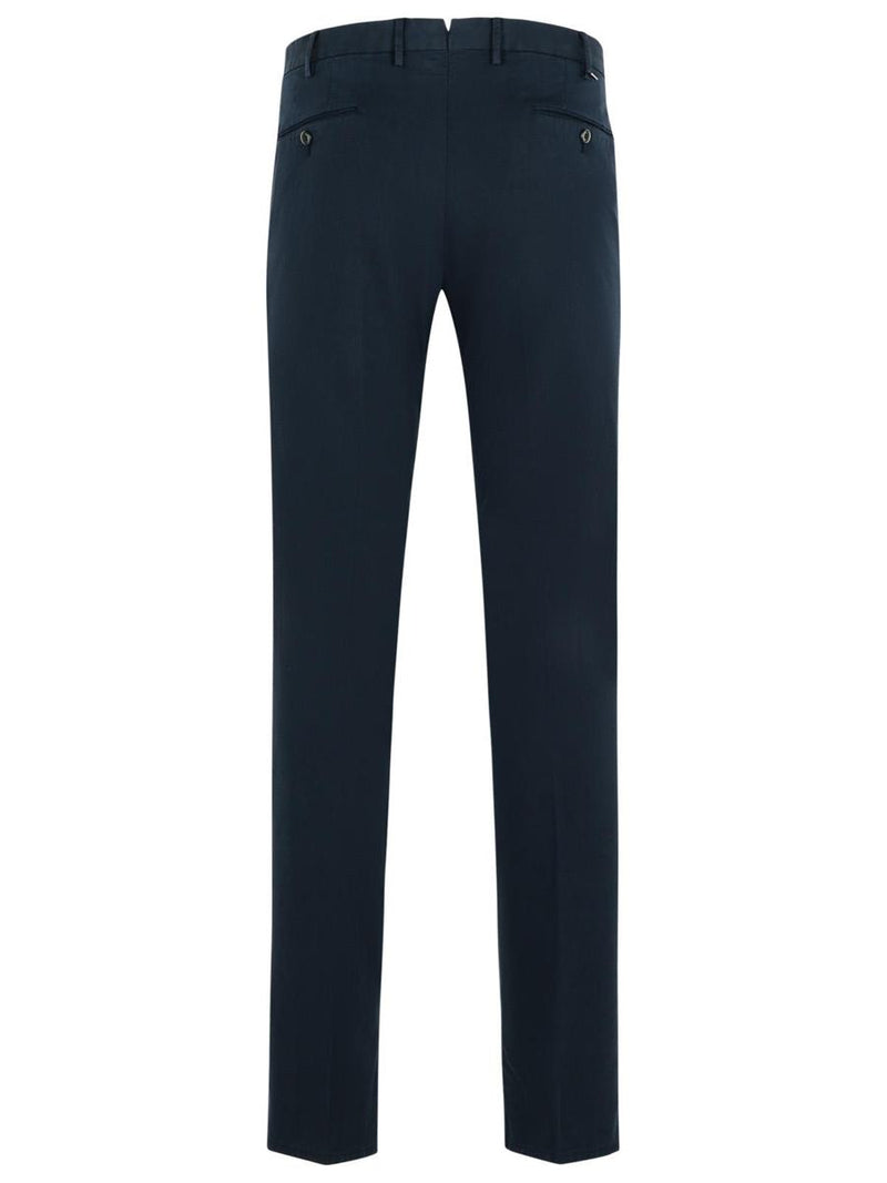 Pt Torino 'Superslim' Navy Cotton Pants