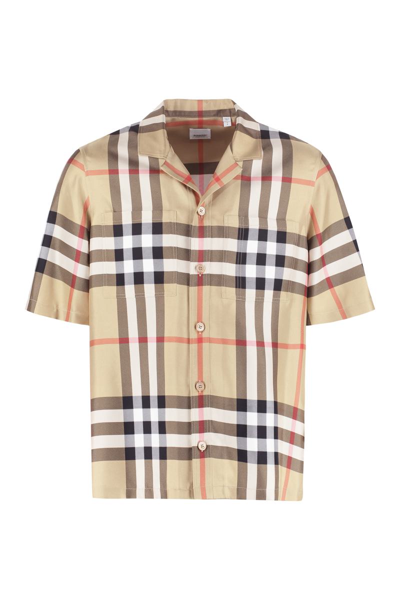Burberry Short Sleeve Silk Shirt