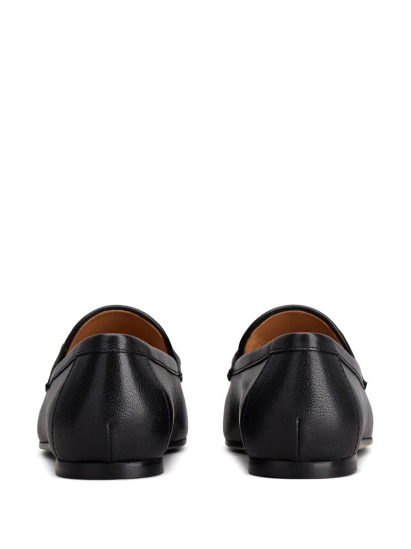 Tod'S Oval Logo Leather Loafer Shoes