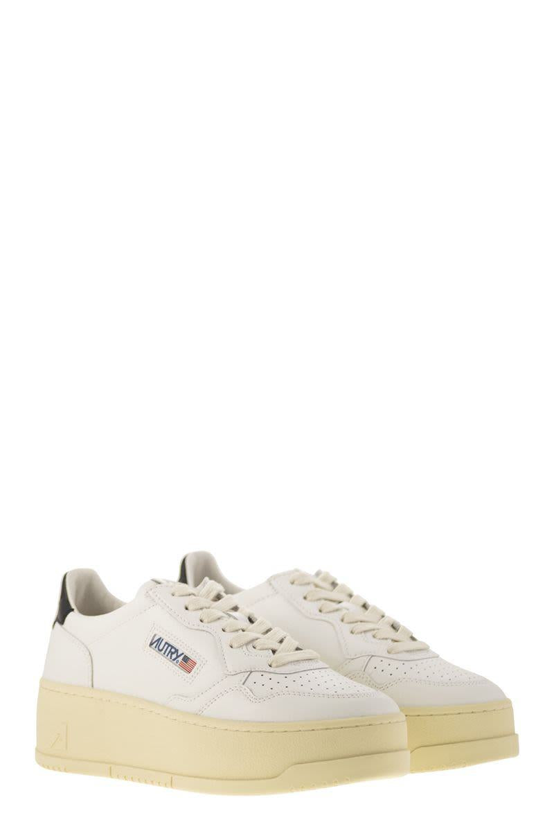 Autry Medalist Platform - Leather Trainers