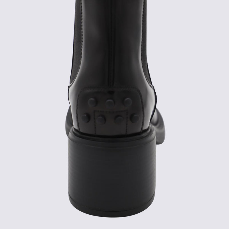 Tod'S Black Leather Boots