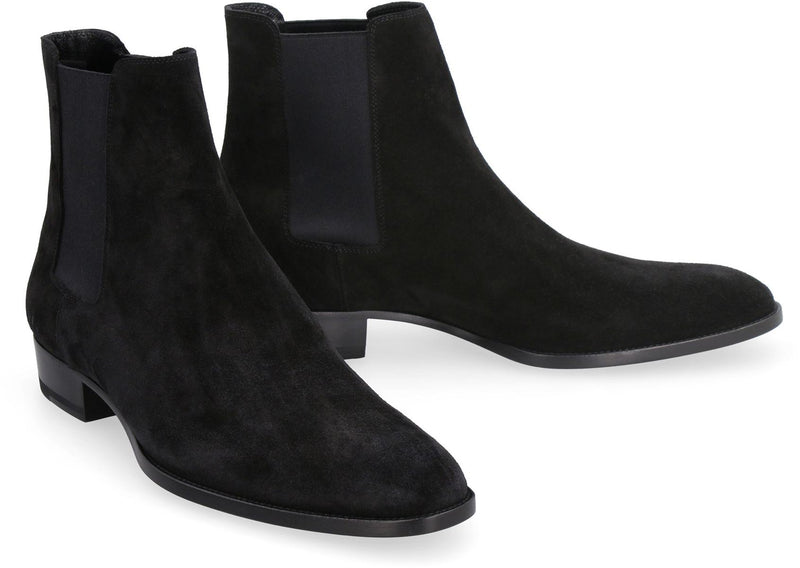 Saint Laurent Wyatt 30 Suede Chelsea Boots