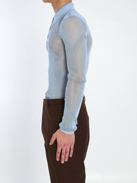 Technical Mesh Polo Shirt