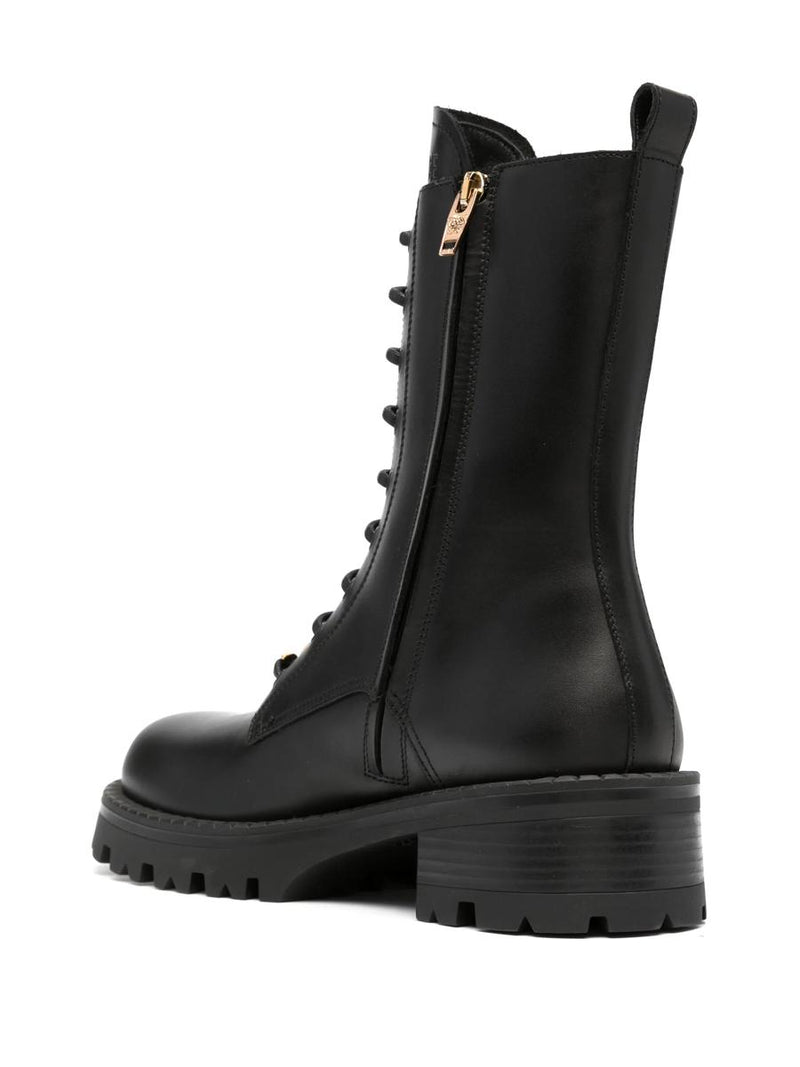 Versace Leather Ankle Boots Shoes