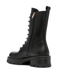 Versace Leather Ankle Boots Shoes