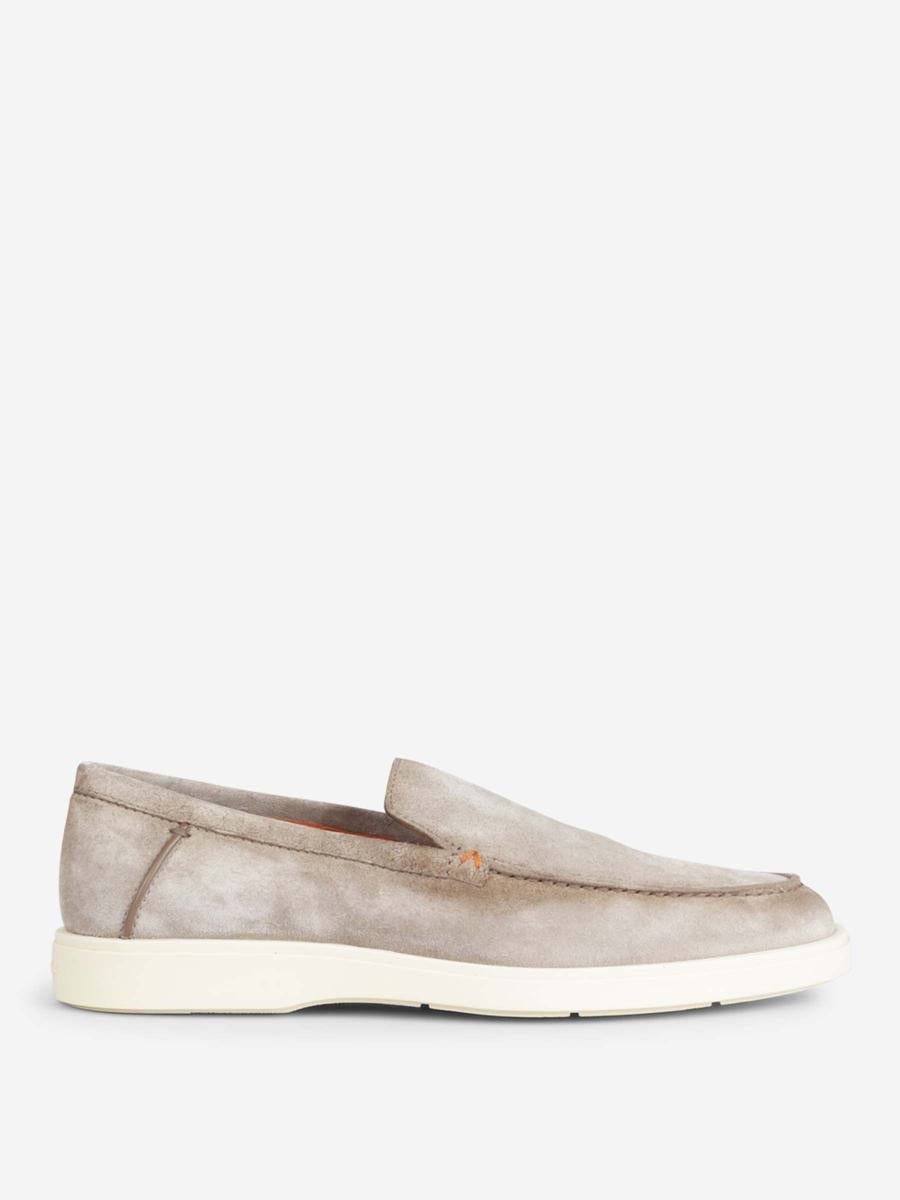 Santoni Suede Leather Loafers
