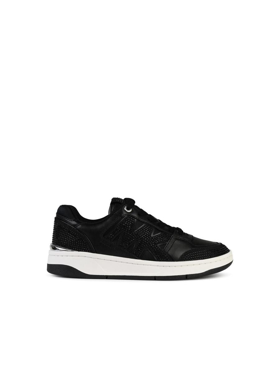 Michael Kors 'Rebel' Black Leather Sneakers