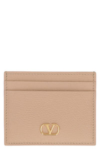 Valentino Garavani Vlogo Signature Leather Card Holder