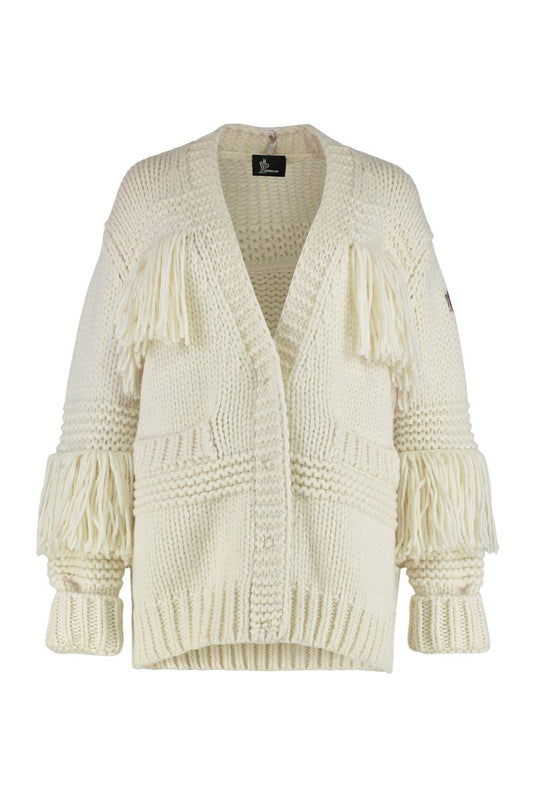 Moncler Grenoble Cardigan In Mixed Wool