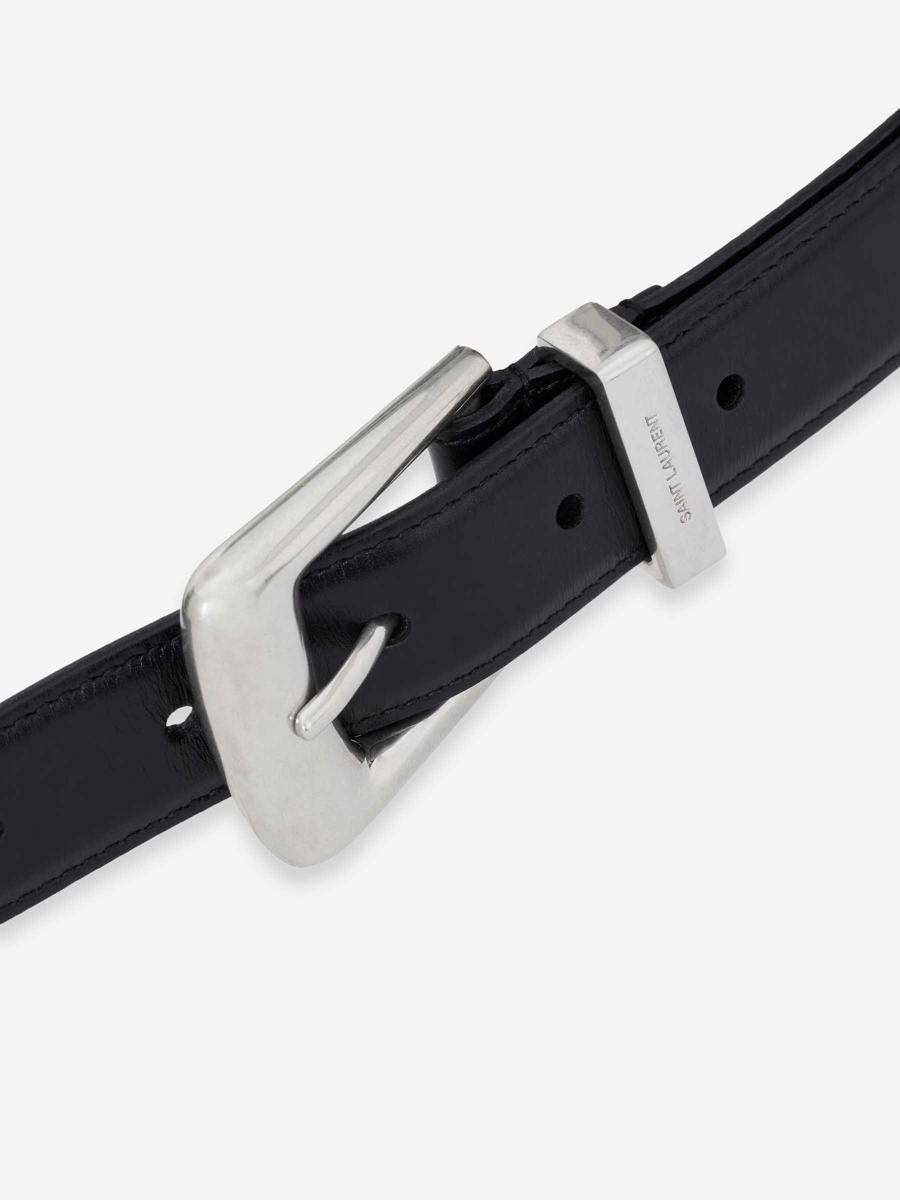 Saint Laurent Monogram Leather Belt
