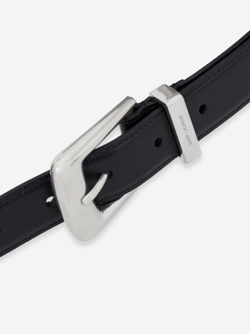 Saint Laurent Monogram Leather Belt