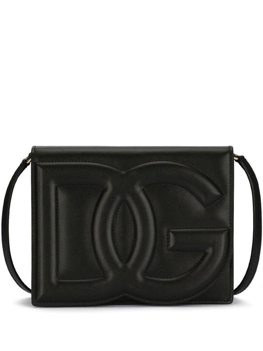 Dolce & Gabbana Dg Logo Leather Crossbody Bags