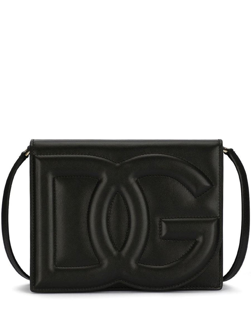 Dolce & Gabbana Dg Logo Leather Crossbody Bags