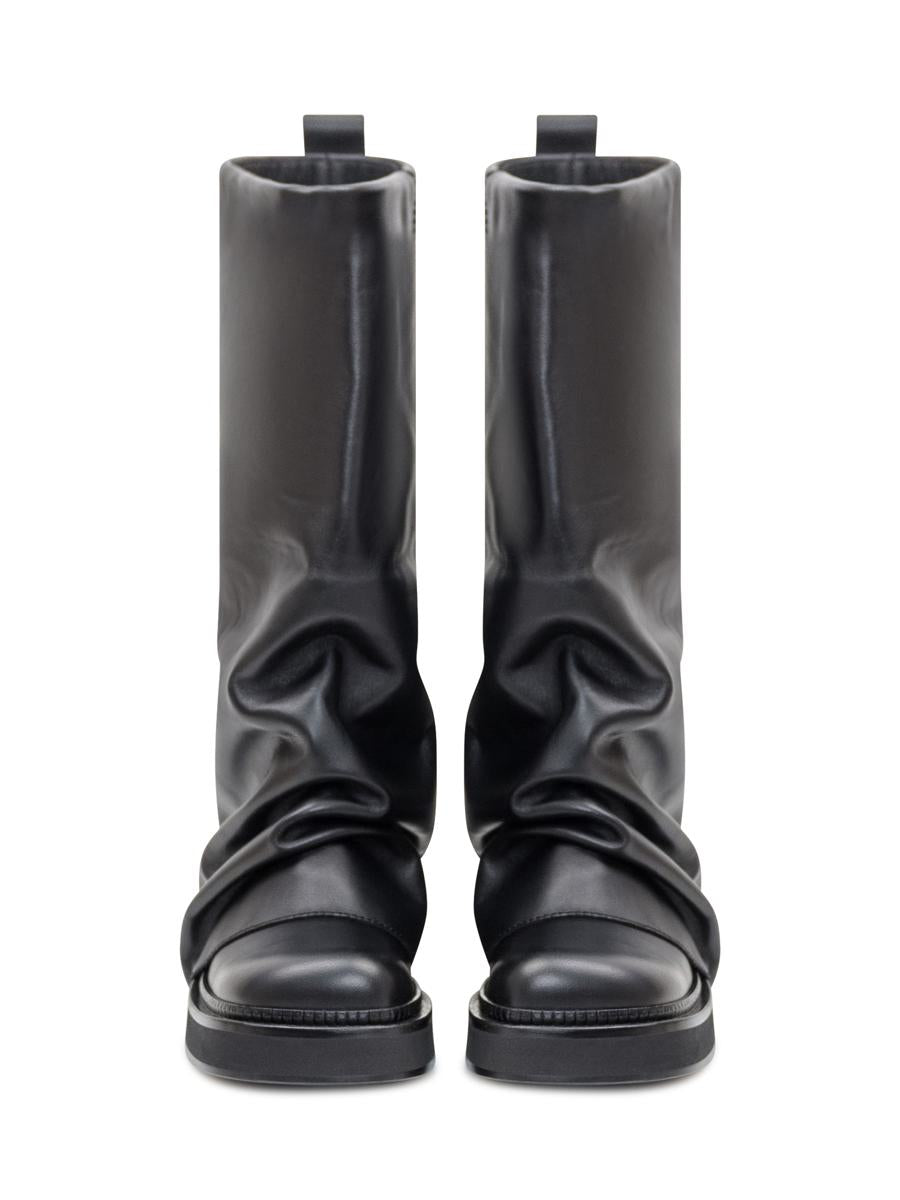 The Attico Black Leather Boot The Attico