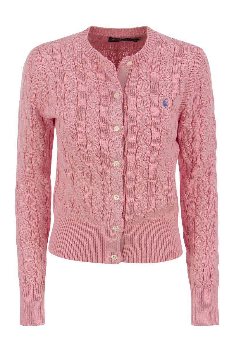 Polo Ralph Lauren Plaited Cardigan With Long Sleeves
