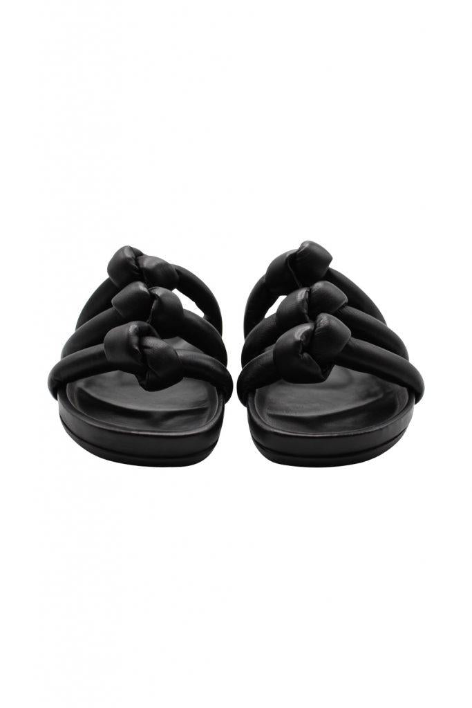 Rick Owens Fogachine Knotted Open-Toed Slip On Sandal Shoes