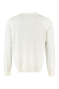 The (Alphabet) The (Knit) - Wool-Cashmere Blend Crew-Neck Pullover