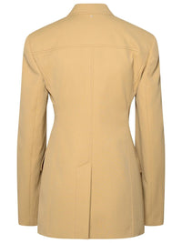 Sportmax Beige Cotton Blend Blazer