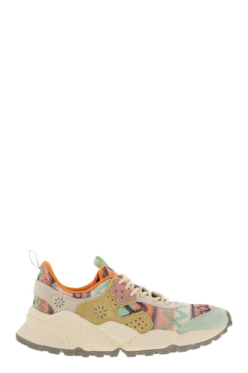 Flower Mountain Kotetsu - Sneakers In Suede And Technical Fabric