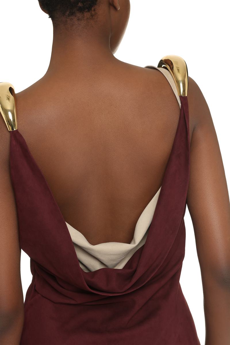 Bottega Veneta Suede Midi-Dress