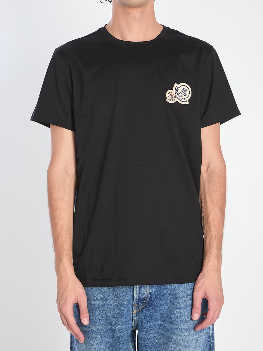 T-Shirt With Double Logo Patches