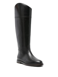 Brunello Cucinelli Leather High Riding Boots Shoes