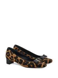 Salvatore Ferragamo Horsehair Printed Pirri Pony Décolleté Shoes