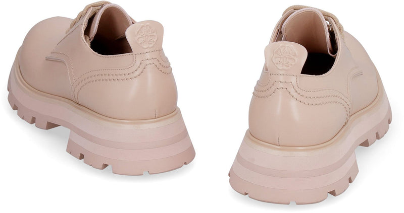 Alexander McQueen Wander Leather Lace-Up Shoes