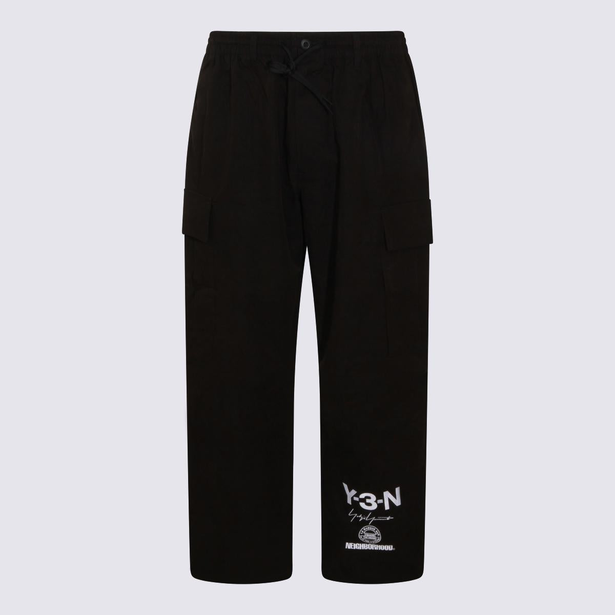 Y-3 Adidas Black Cotton Pants