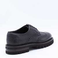 Salvatore Ferragamo Black Leather Aspen Lace Up Shoes