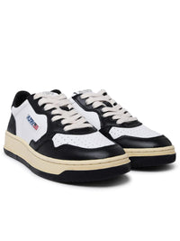 Autry Black And White Leather Medalist Sneakers