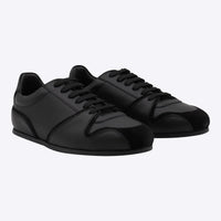Moschino Black Leather Sneakers