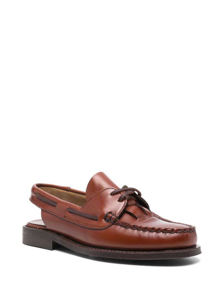Hereu Saler Leather Slingback Loafers
