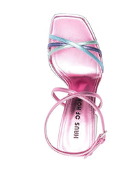 Haus Of Honey Wannabe Mirror Leather Sandals