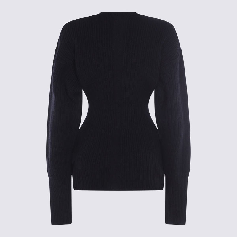 Rick Owens Black Wool Knitwear